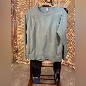 Zella Green/Blue Sweatshirt (S) + Nike Graphic Leggings (M) Activewear Set